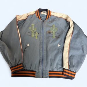 BDG Urban Outfitters Embroidered Souvenir Cactus Jacket, Size Large